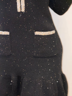 Holiday Fever Dress | Black/Silver