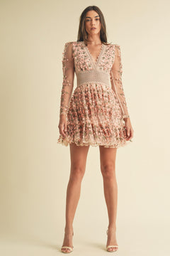 Sunday In Paris Dress | Mauve/Floral