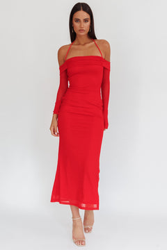 Crimson Grace Dress | Red