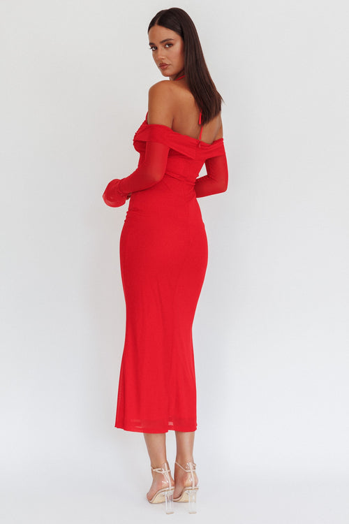 Crimson Grace Dress | Red