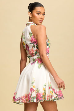 Malibu Dreams Dress | White/Floral