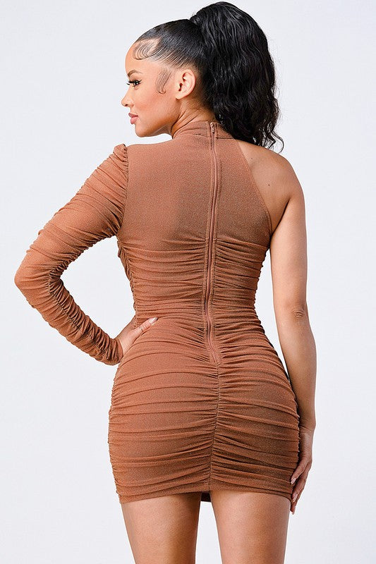 Girl About Town Dress (Camel)