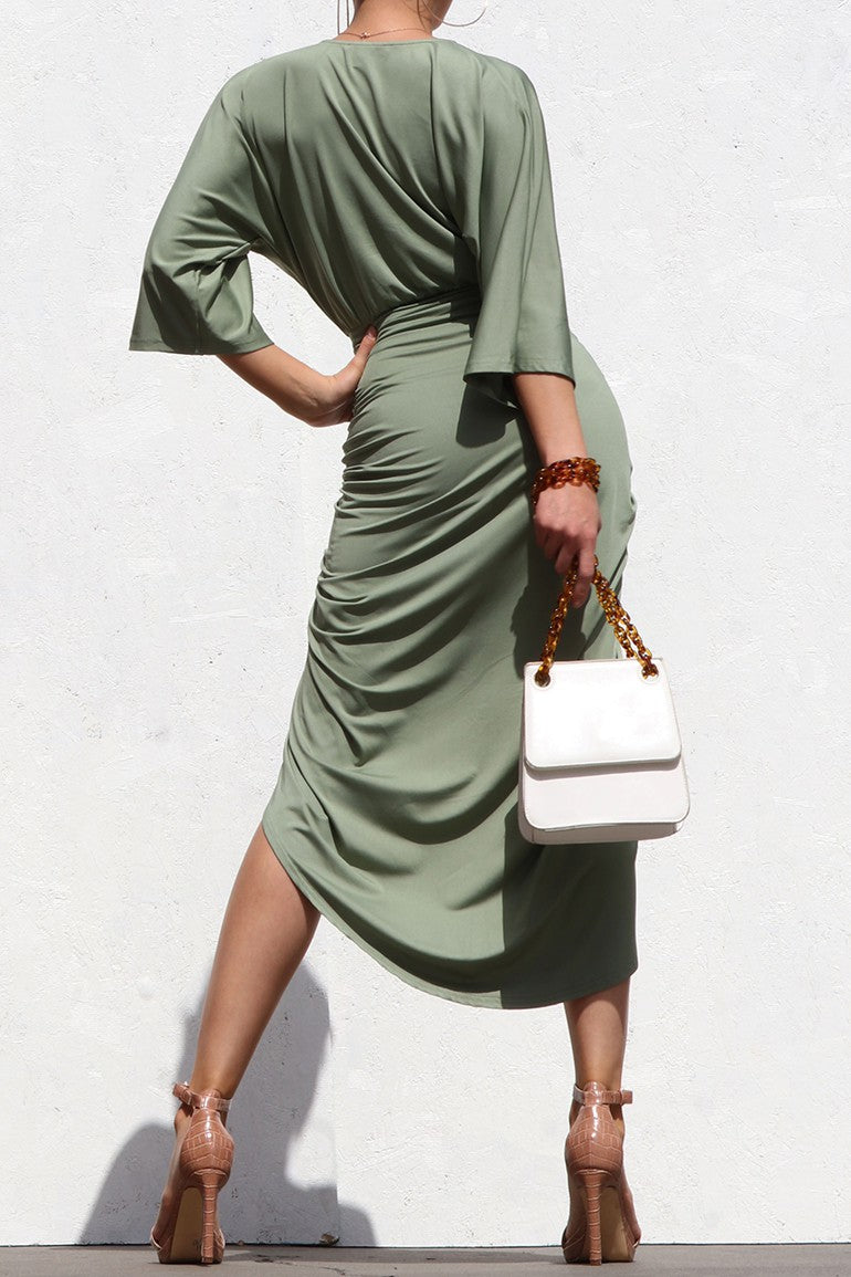 The Cecilia Dress (Sage)