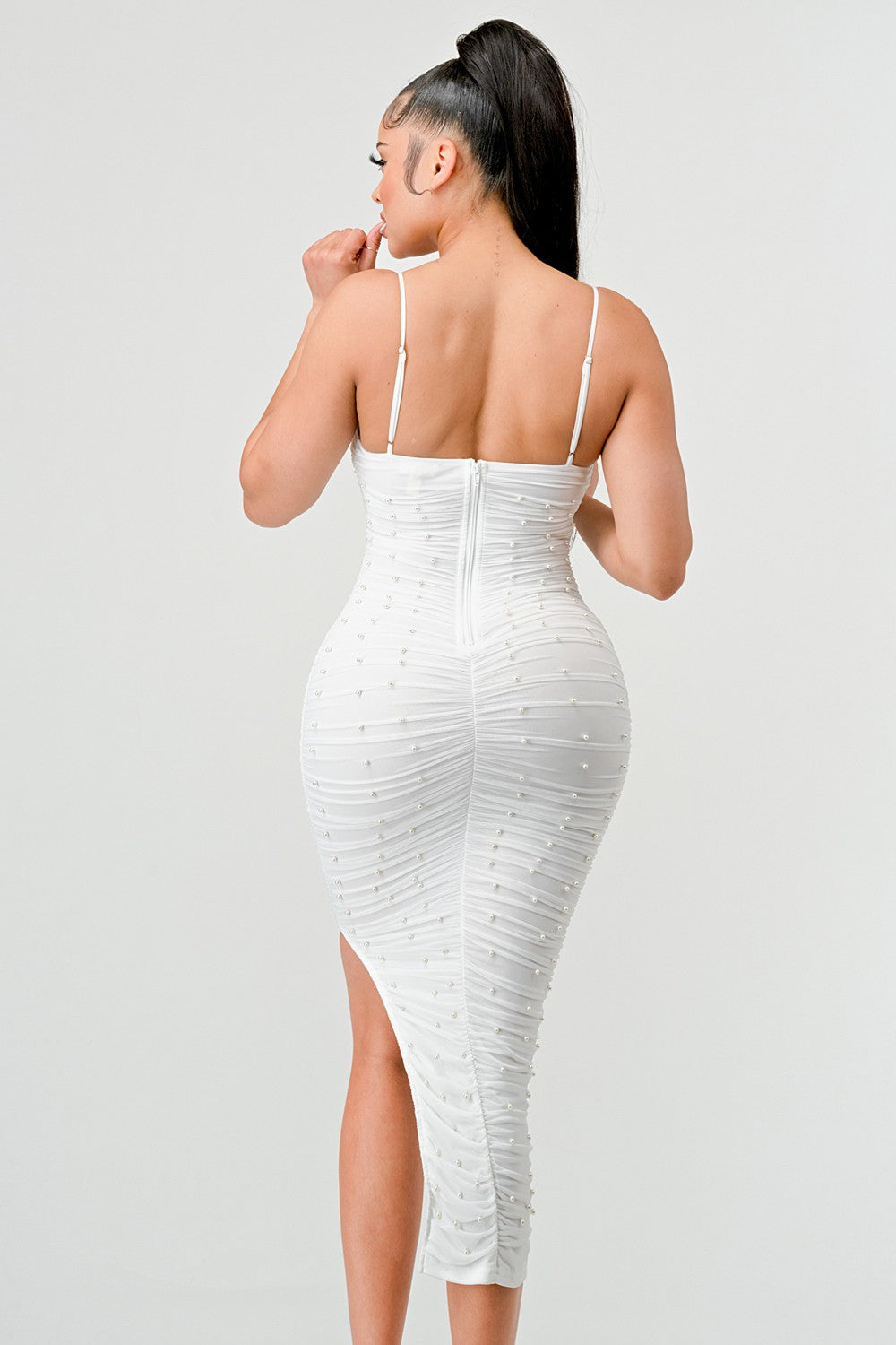Pop of Pearl Dress (Ivory)