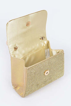 Dazzle Forever Clutch | Gold