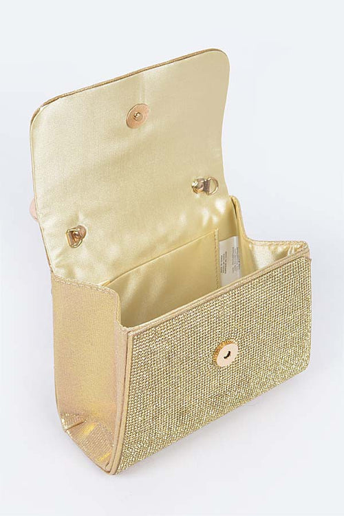 Dazzle Forever Clutch | Gold