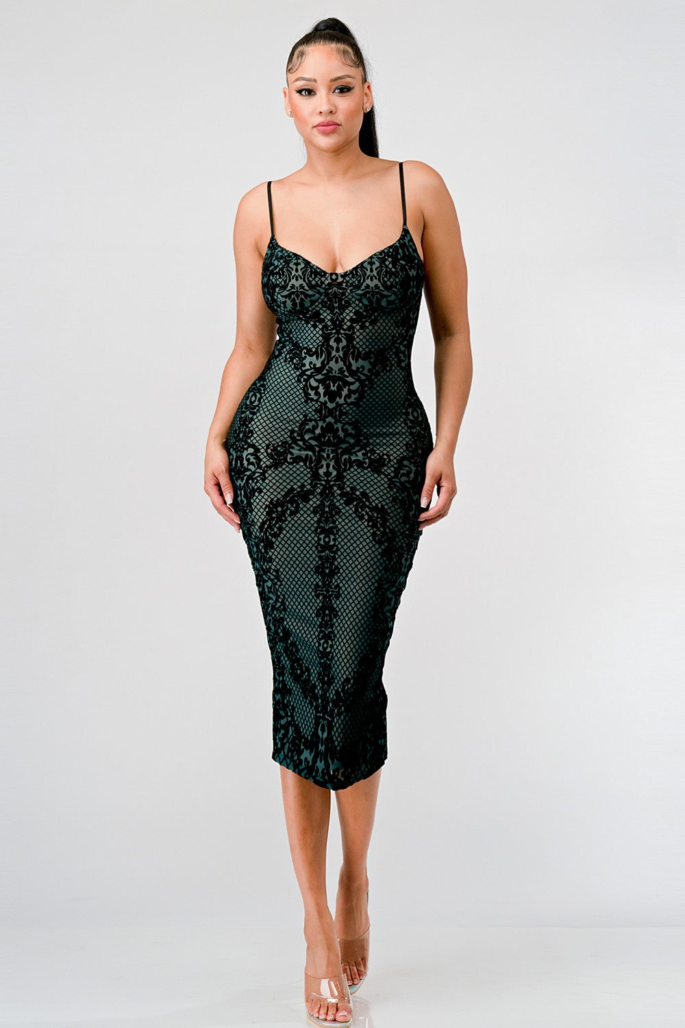 Vintage Vogue Dress (Hunter Green)