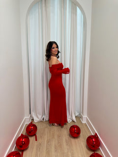 Crimson Grace Dress | Red