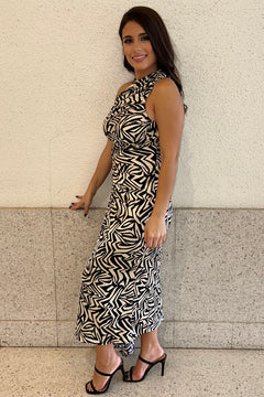 Urban Oasis Dress | Black/Nude (Final Sale)