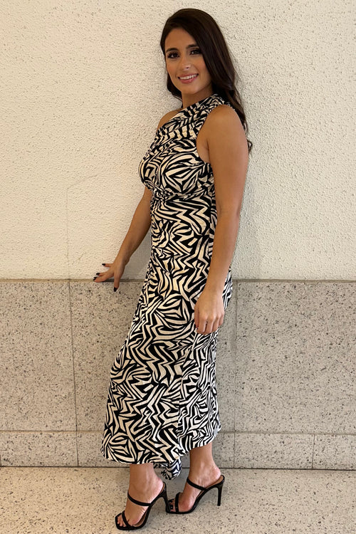 Urban Oasis Dress | Black/Nude (Final Sale)