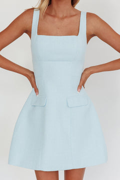 Tweed Dreams Dress | Blue