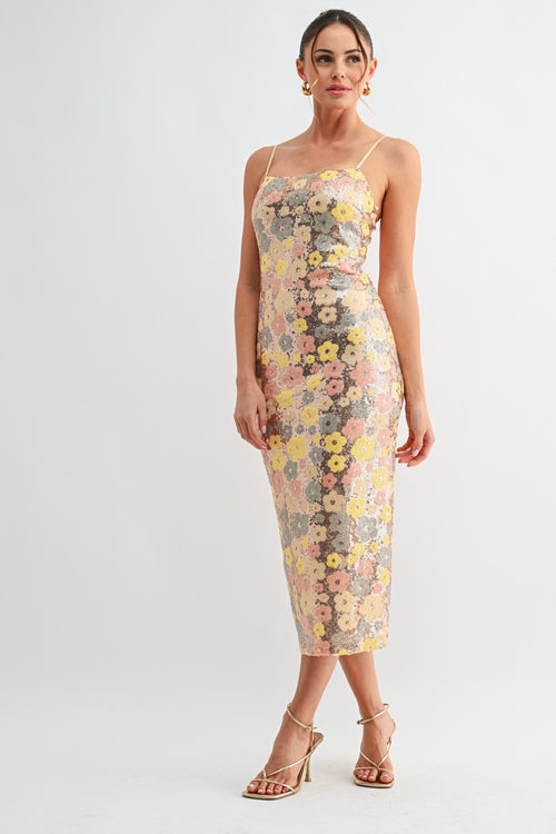 Daisy Disco Dress | Multi/Floral