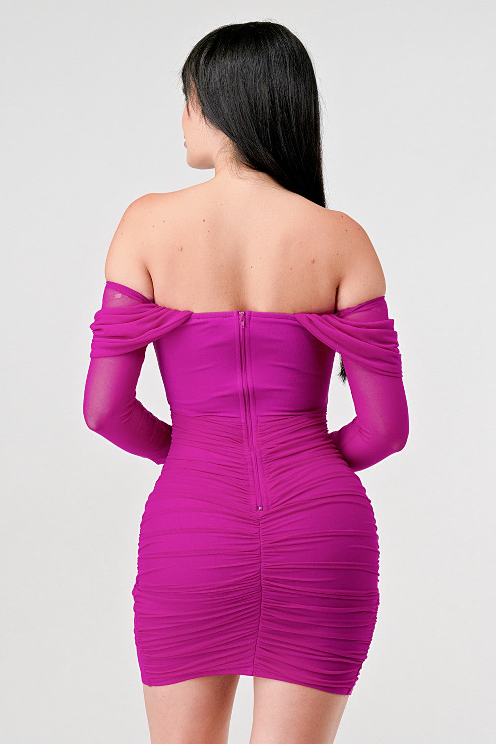 Contemporary Classic Dress (Magenta)