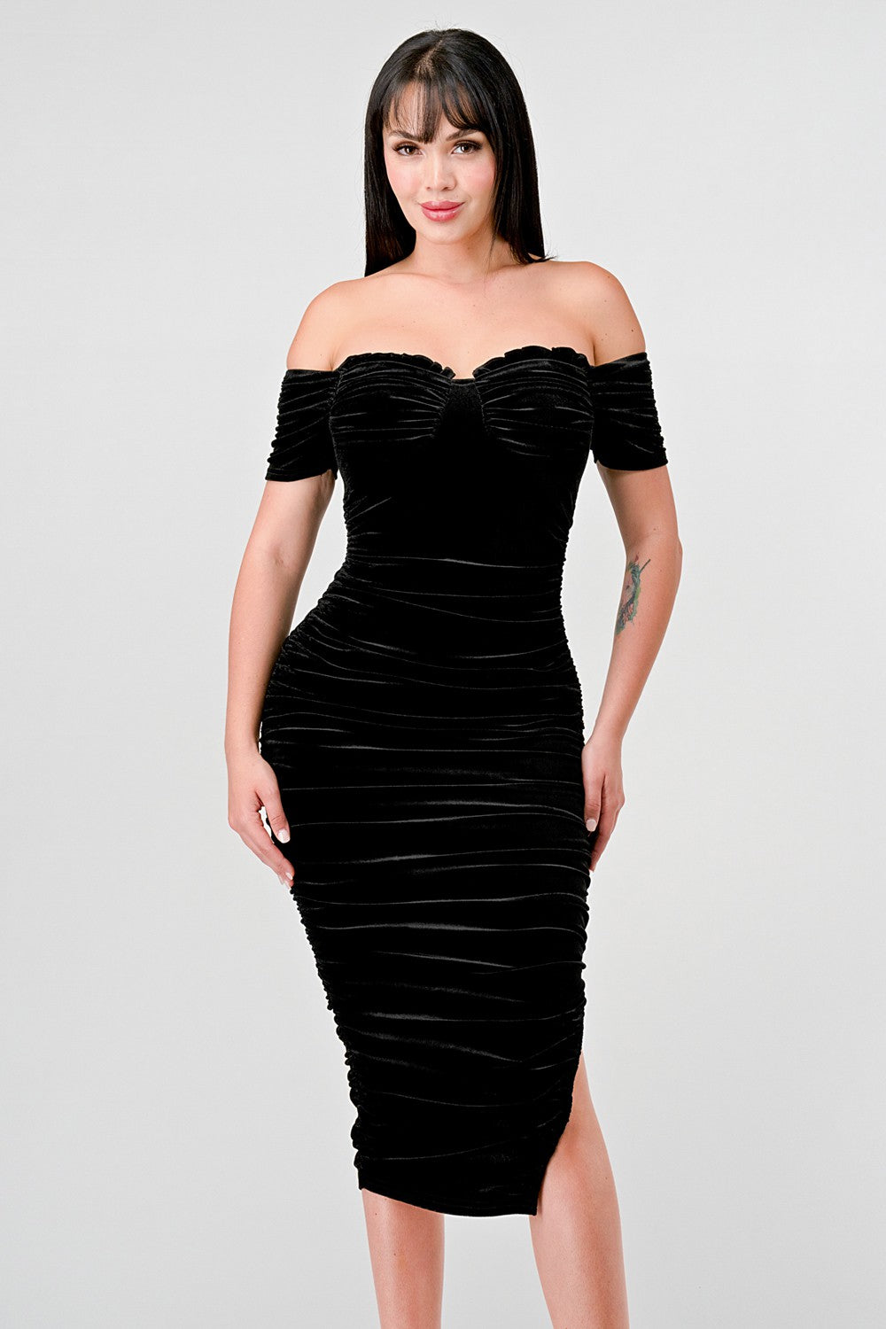 Velvet Romance Dress (Black)