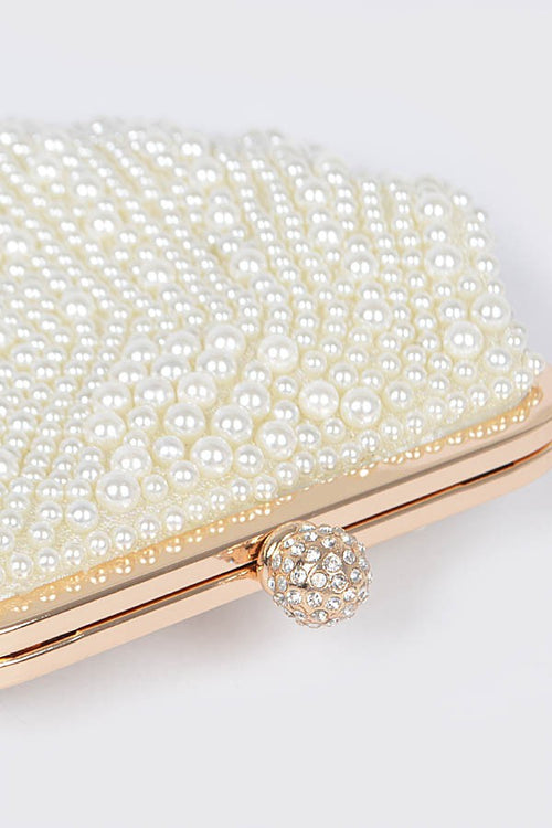 Pearl Dream Clutch | Ivory