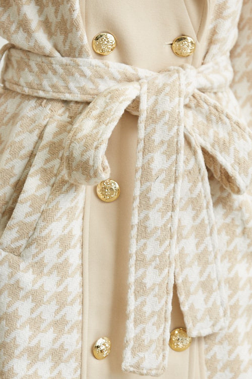 London Chic Coat (Nude/Ivory)