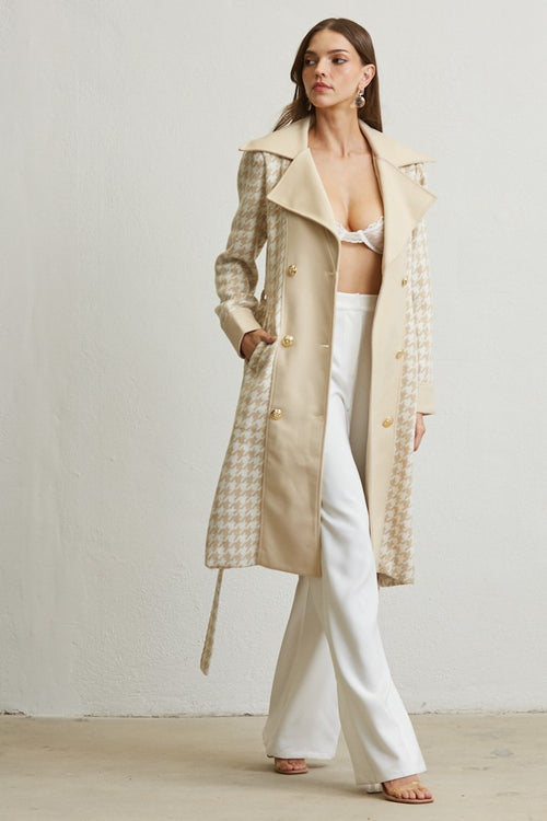 London Chic Coat (Nude/Ivory)