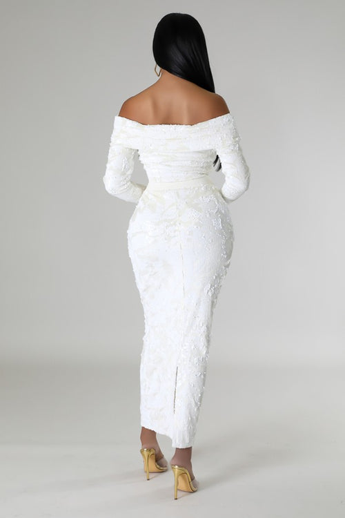 The Bombshell Two-Piece Set (Ivory/Cream)