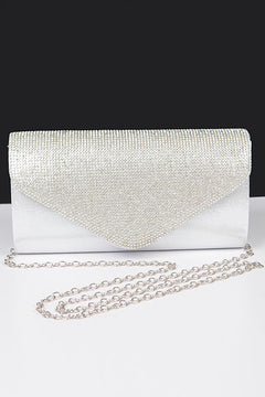 Check Me Out Clutch | Silver