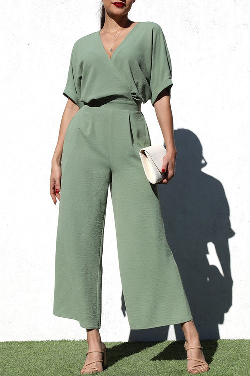 Vacation Vibes Jumpsuit | Olive