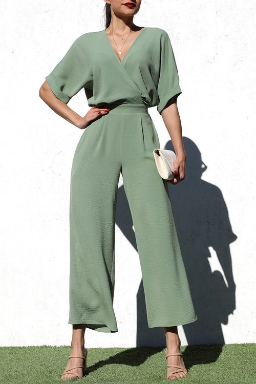 Vacation Vibes Jumpsuit | Olive