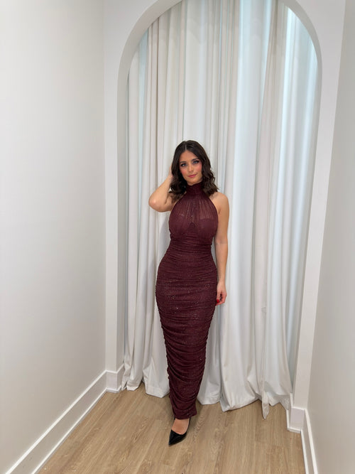 The Silia Dress | Wine