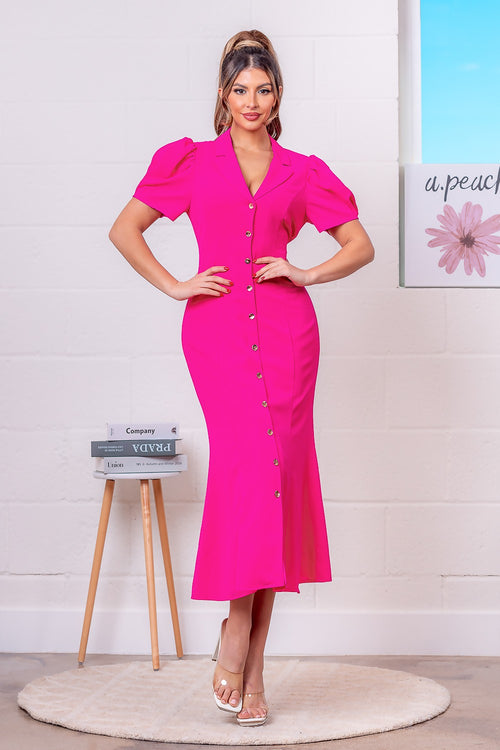 Tuscan Holiday Dress | Hot Pink (Final Sale)