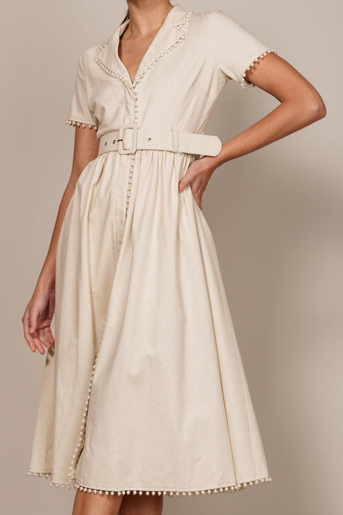 Timeless Grace Dress | Nude