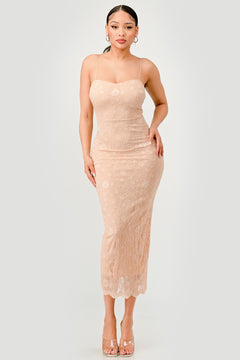 Too Good For You Dress | Nude