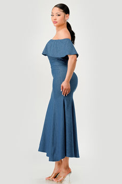Life In Denim Dress | Medium Blue (Final Sale)