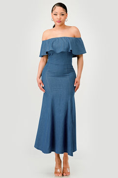 Life In Denim Dress | Medium Blue (Final Sale)