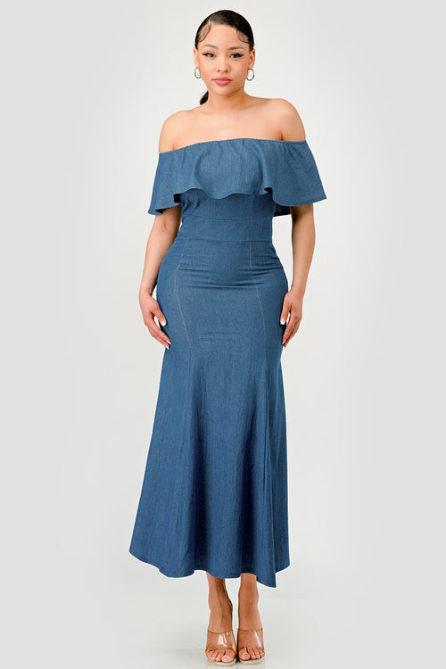 Life In Denim Dress | Medium Blue (Final Sale)