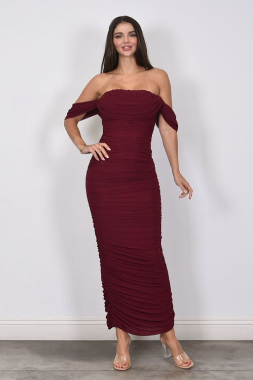 Hugs & Kisses Dress | Maroon