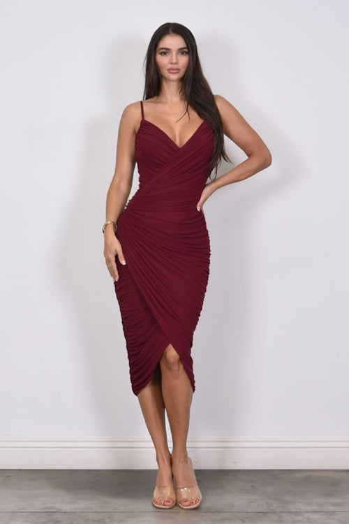 Truth Or Dare Dress | Maroon