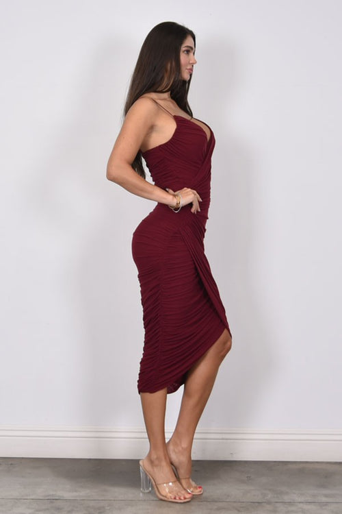Truth Or Dare Dress | Maroon