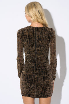 Sparkle Wonder Dress | Black/Gold