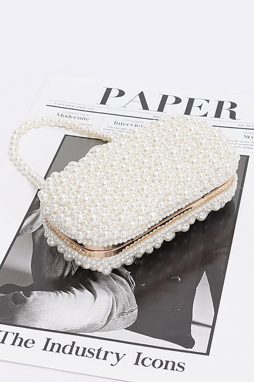 Pearl Wonder Clutch | Ivory