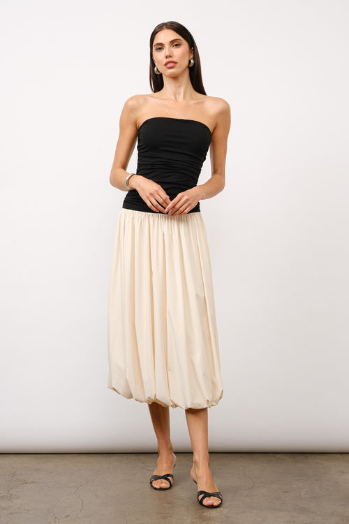 Modern Muse Dress | Black/Nude