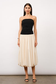 Modern Muse Dress | Black/Nude