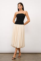 Modern Muse Dress | Black/Nude