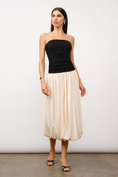 Modern Muse Dress | Black/Nude