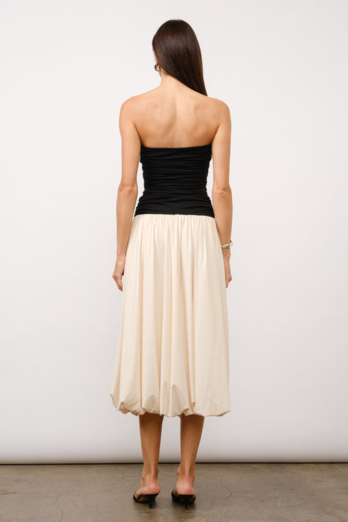 Modern Muse Dress | Black/Nude