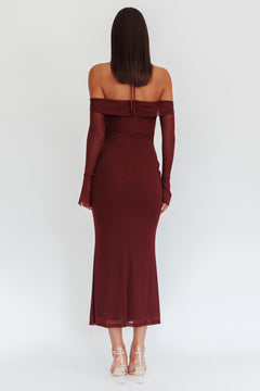Crimson Grace Dress | Maroon