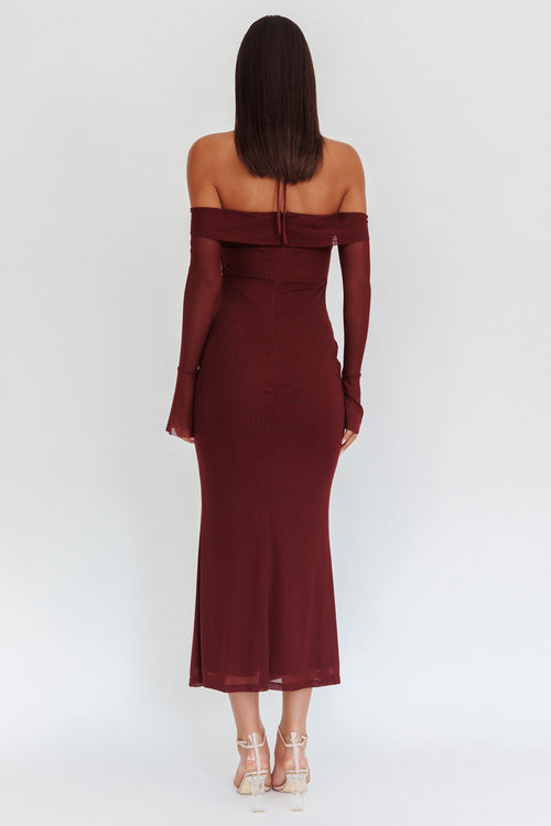 Crimson Grace Dress | Maroon