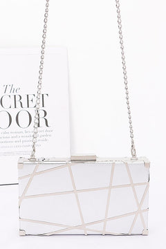 Let's Go Dancing Clutch | Silver