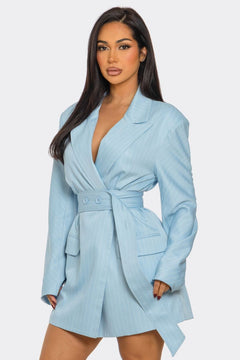 She's the Boss Blazer Dress | Blue (FINAL SALE)