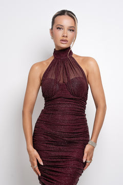 The Silia Dress | Wine