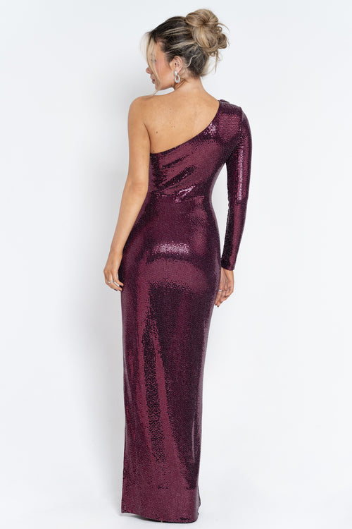 The Evanda Dress | Wine