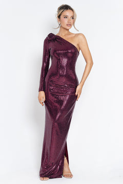 The Evanda Dress | Wine