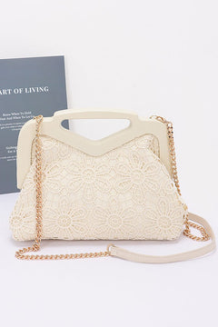 The Tahiti Clutch | Cream